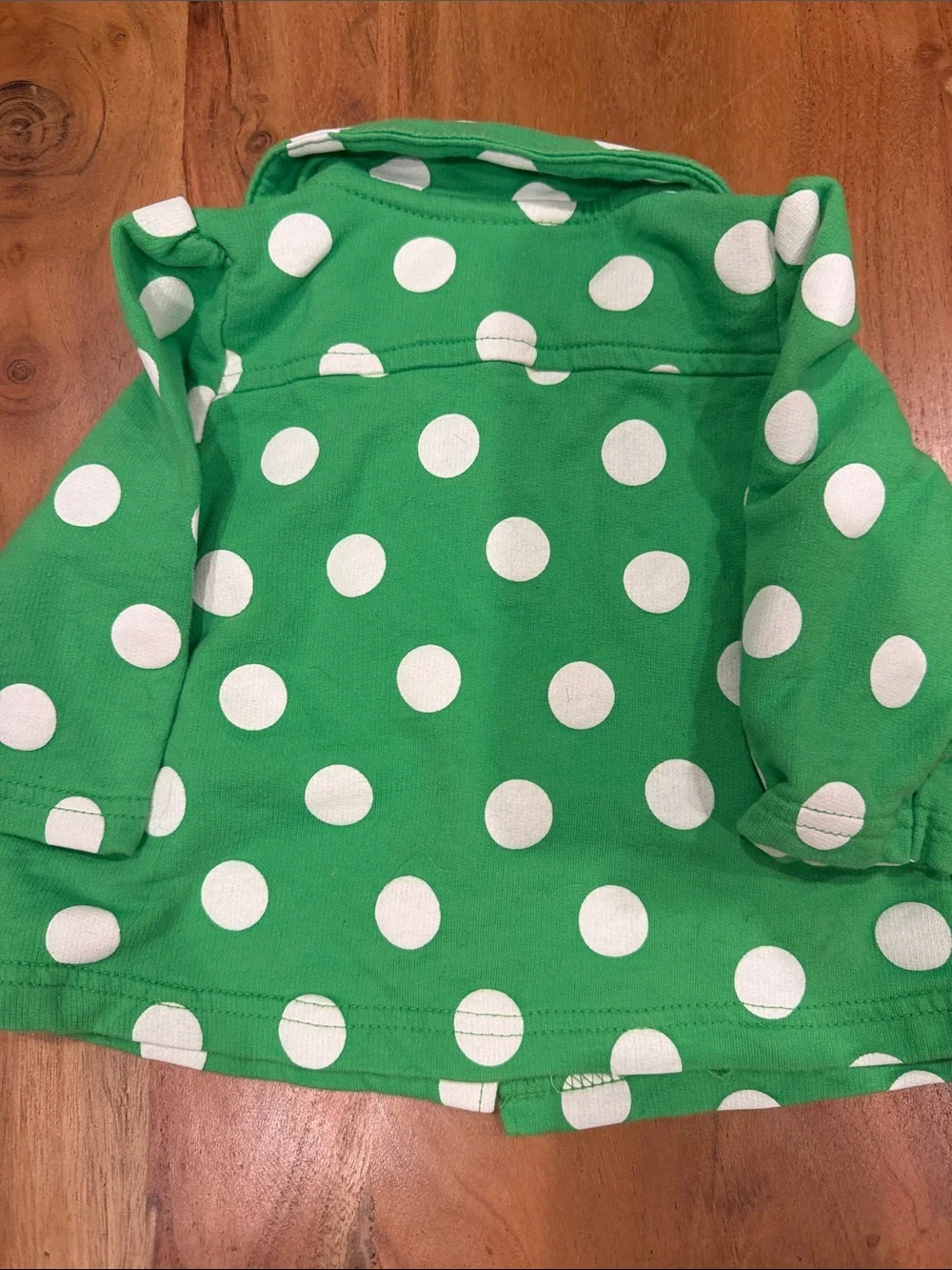 NWOT Just One You by Carter's Green Polka Dot Baby Pea Coat